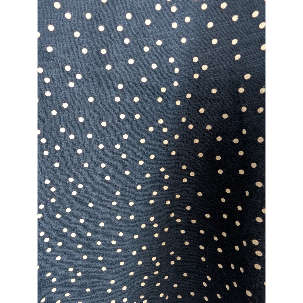 Lauren Conrad XXL Navy Blue Polka Dot Short Sleeve Tee Womens Casual Top - Picture 6 of 11